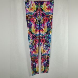 Nuvango art printed kaleidoscope leggings- Size small womens